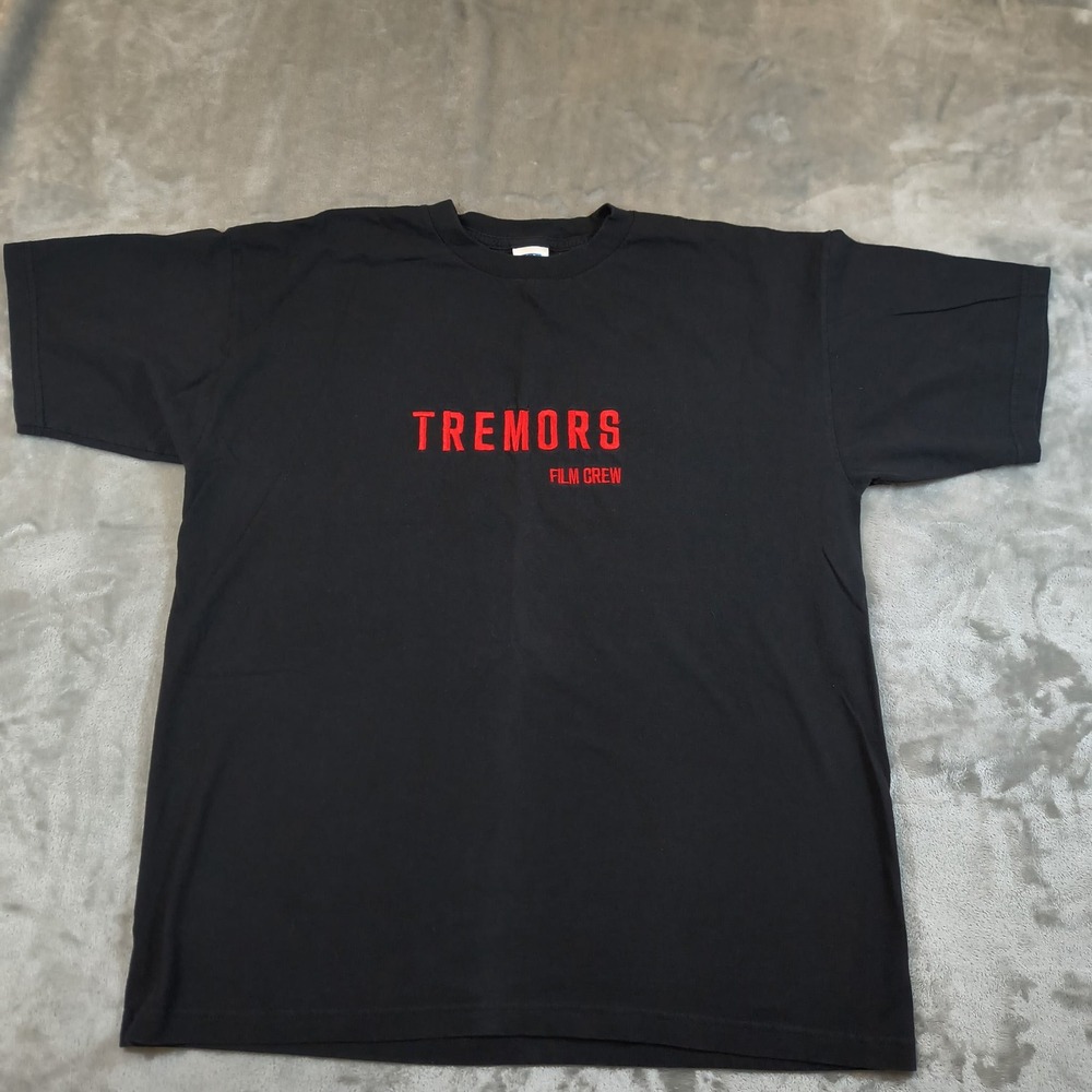 Vintage Tremors Movie Shirt Mens XL Film Crew Embroidered 90s Monster Horror